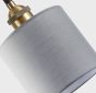 SE21-BR-10-BL2-SH2  MAGNUM BRONZE Grey Shade Pendant+ HOMELIGHTING 77-8735